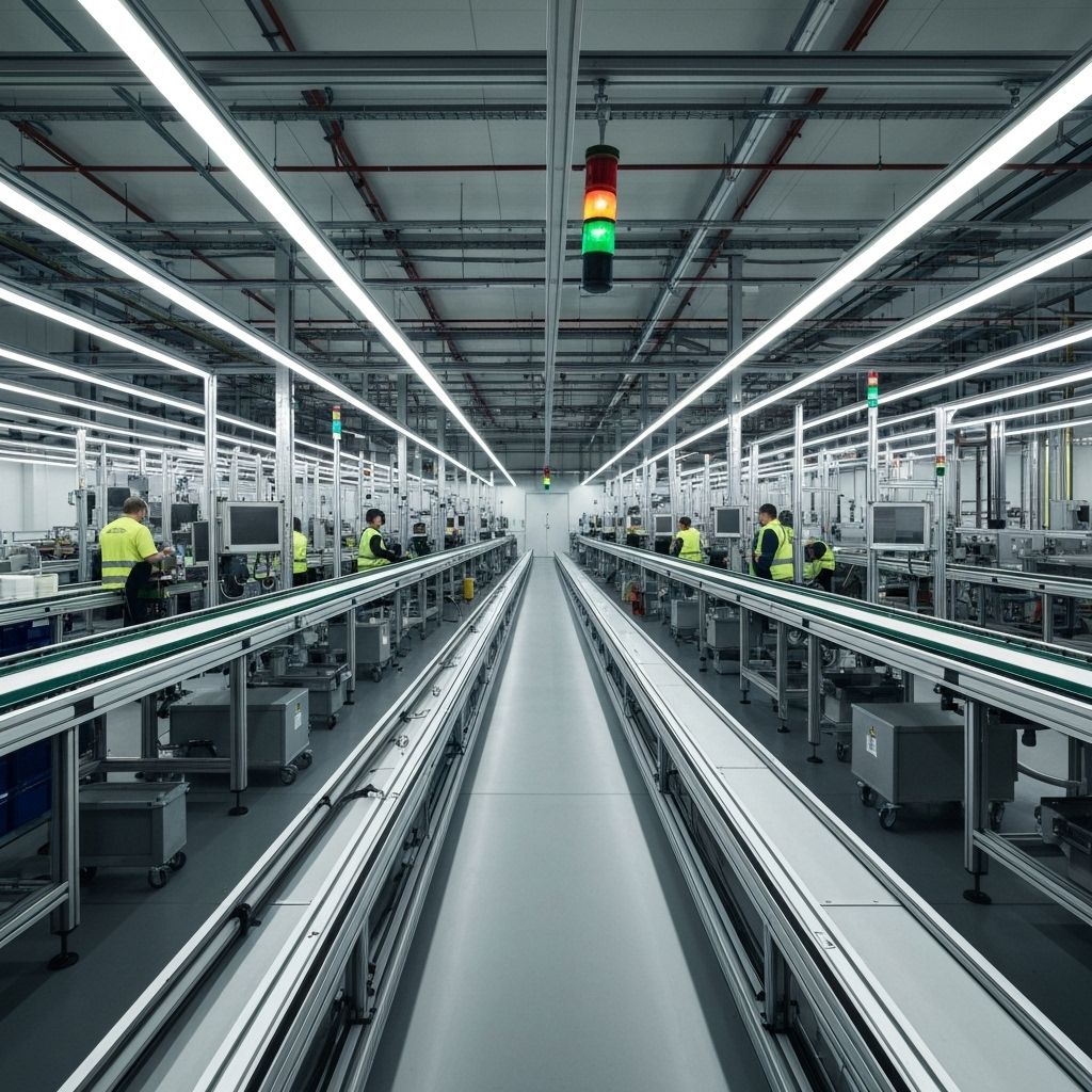 Clean modern manufacturing plant