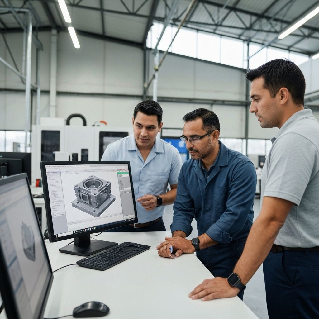 Engineering team collaborating on quality issues